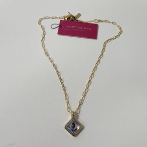 NWT Kurt Geiger Gold-Tone Eagle Head Crystal Pendant Necklace